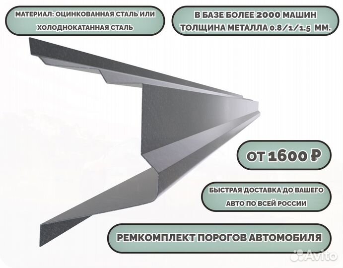 Ремкомплект порогов на машину