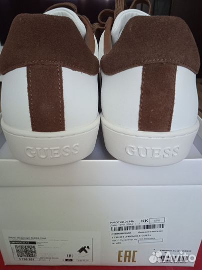 Мужские кожаные кеды Guess