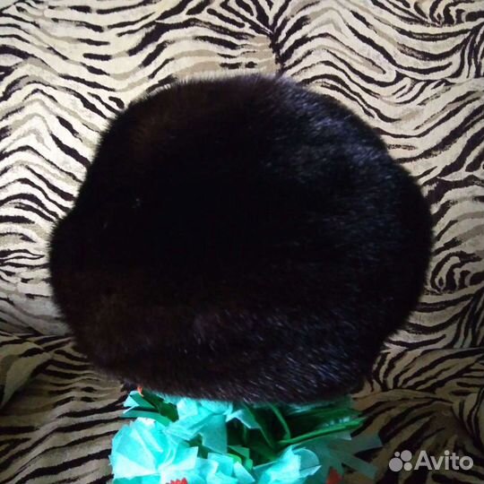 Норковая шапка- берет Новая