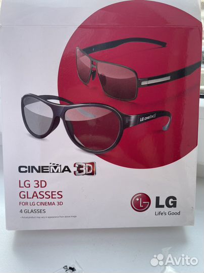 Новые 3d очки LG 4 штуки