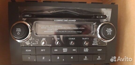 Штатная магнитола на honda