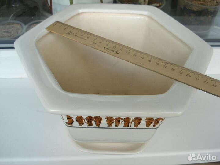 Горшок для цветов керамический 