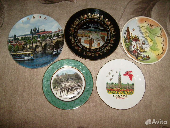Тарелки декоративные гоа, Помпеи, Чехия, Канада