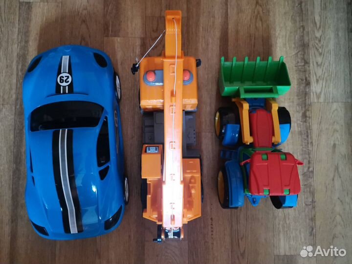 Большие машинки пакетом Полесье, Mobicaro 4 шт