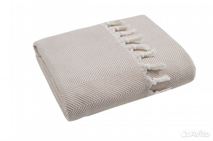 Плед хлопковый Venera 145х200 см, цвет Бежевый