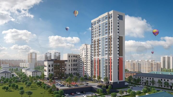 3-к. квартира, 68,7 м², 20/24 эт.