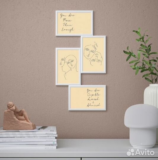 Рамка для коллажа на 4 фото Икея IKEA (новая)