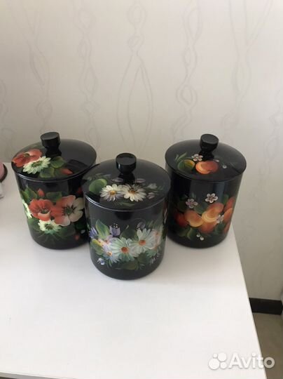 Банки Жостово СССР для сыпучих продуктов