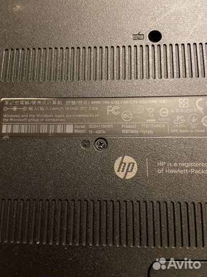 Ноутбук hp pavilion 15