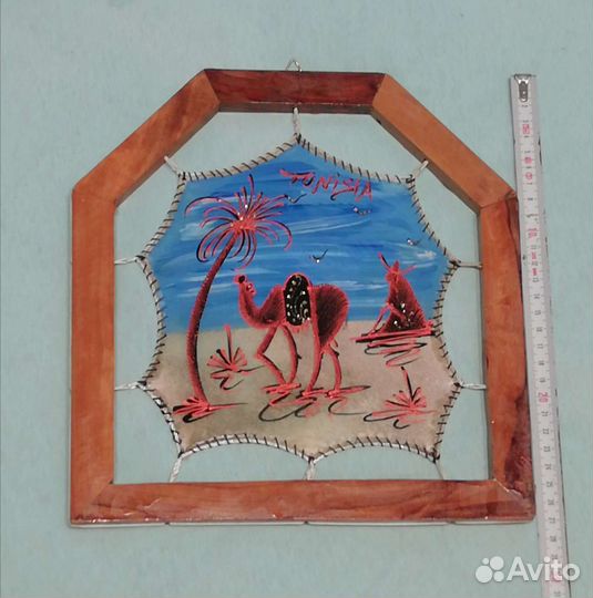 Картина из верблюжьей кожи