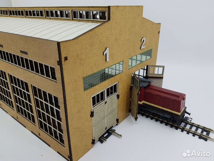 Двухстойловое депо 1:87. Кит набор для сборки