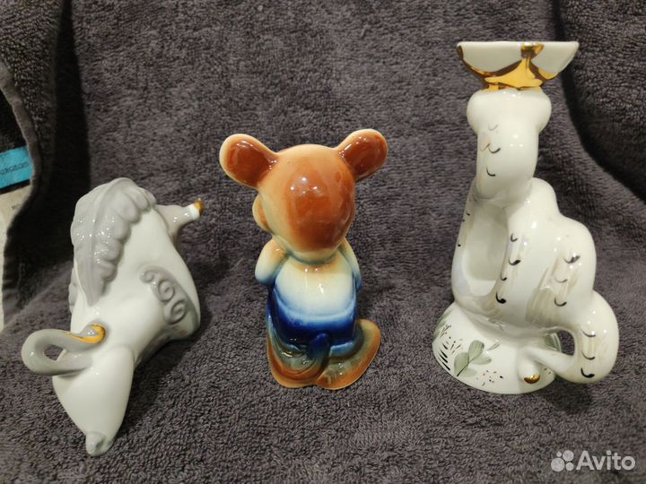 Статуэтка Змея Скоропея,Бычок,фарфор.ссср