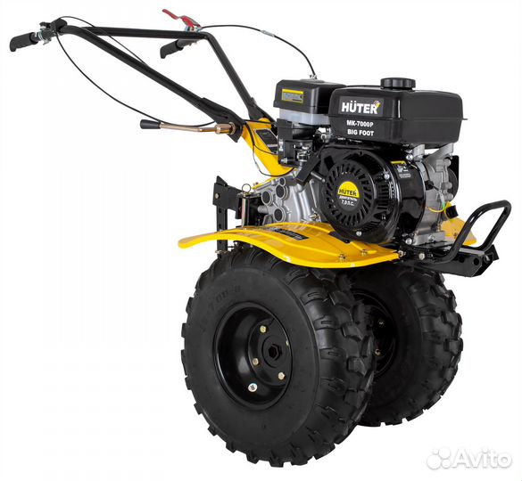 Мотоблок 7.0 л.с. с колесами 19*7-8, обработка 1м
