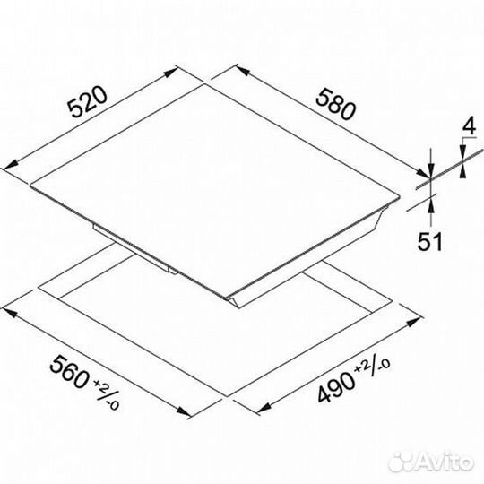 Индукционная варочная поверхность Franke fhsm6044Iblack (108.0492.680)