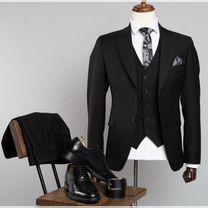 Мужской классический костюм черный новый, Москва