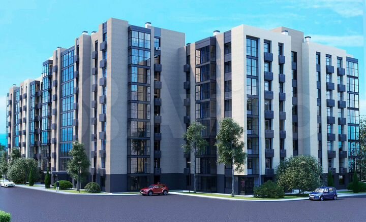 2-к. квартира, 66,4 м², 2/9 эт.