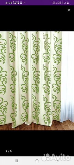 Комплект Шторы с тюлем (блэкаут) новые