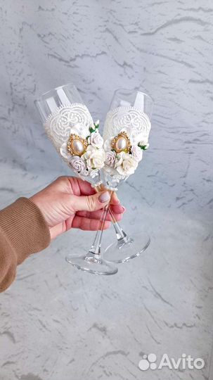 Набор: Свадебные фужеры и семейный очаг