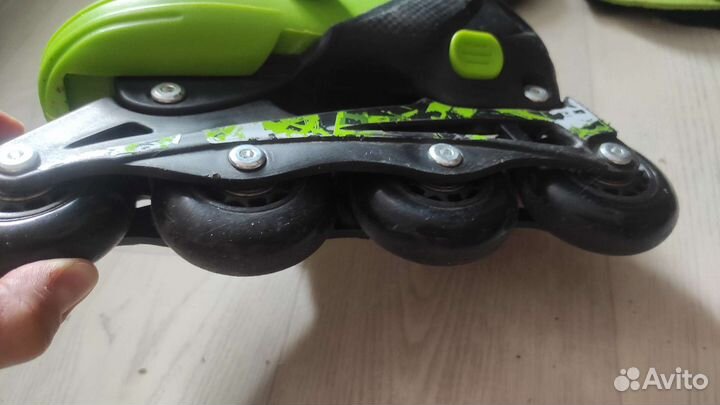 Набор роликовые коньки ролики, шлем, наколенники