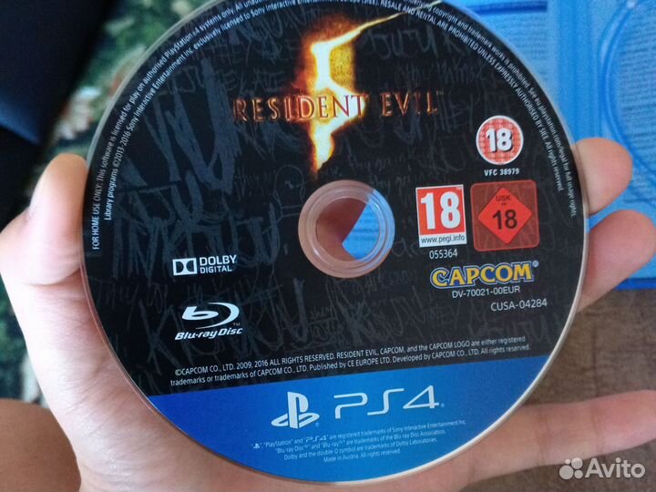 Диск resident evil 5 ps4