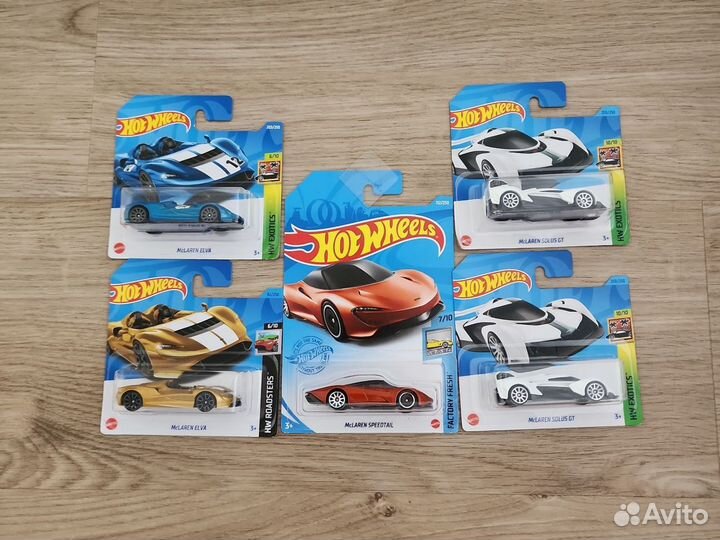 Hot Wheels машинки Mclaren