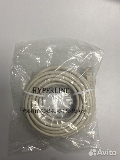 Патч корд PC-SPM-UTP-RJ45-RJ45-C5e-5M-GY кабель