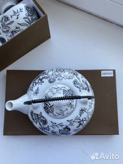 Чайный набор новый на 2 персоны, 5 предметов