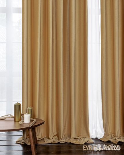 Шторы бархат Беллиссимо Крем-брюле
