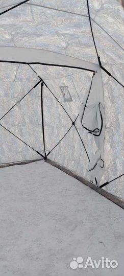 Зимняя палатка 2х-комнатныя утеплённая 4.4*2.2*2.2