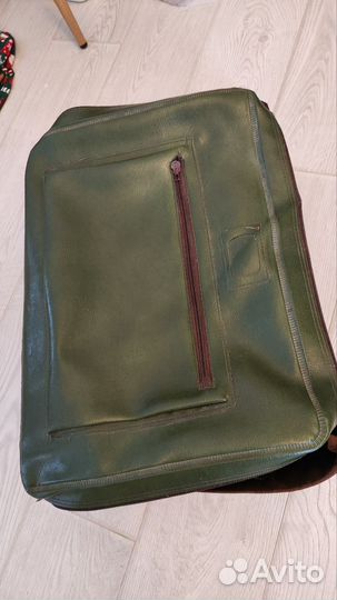 Раритетный кожаный чемодан