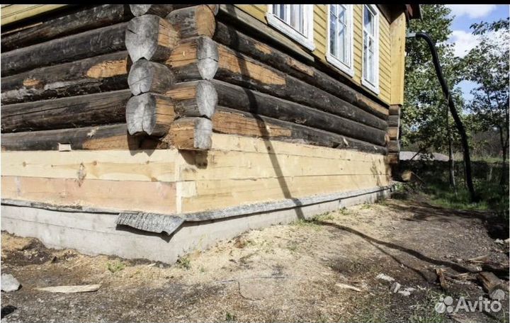 Подъём домов замена Венцов