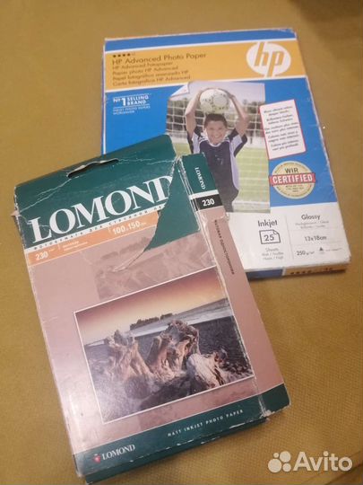 Фотобумага lomond и HP