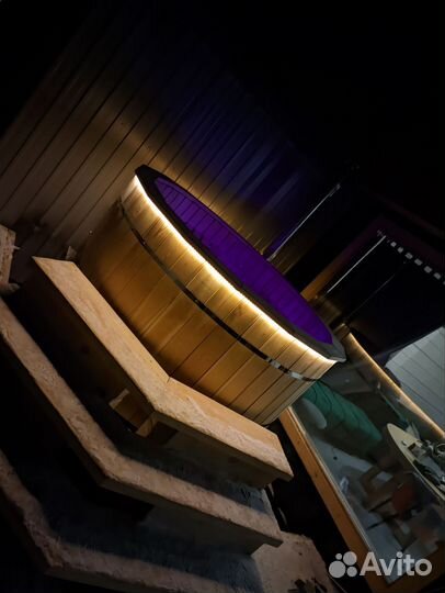 Баня на дровах с чаном и караоке в городе