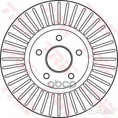 Диск тормозной передн ford: mondeo IV 07, mond