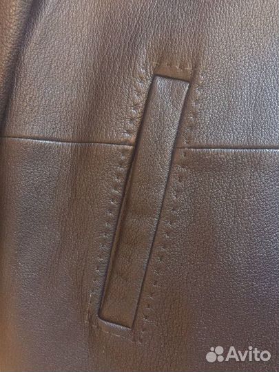 Кожаная куртка мужская размер 56