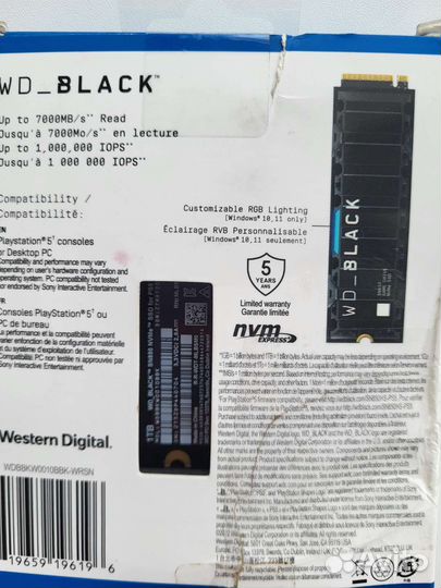SSD Wd Black SN850 1tb