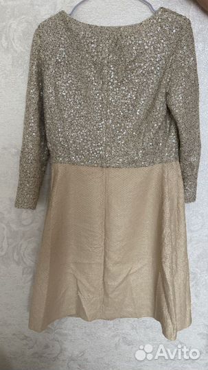 Платье с пайетками р46