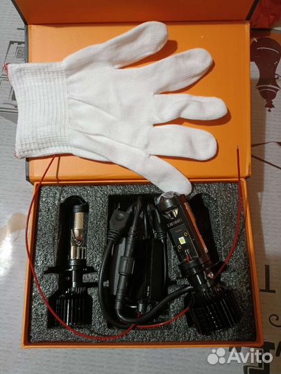 Продам led лампы с мини линзой под цоколь Н7