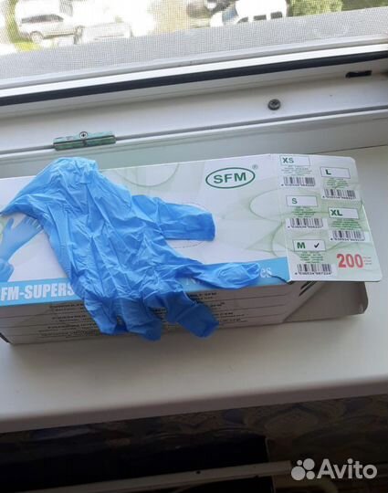 Перчатки нитриловые