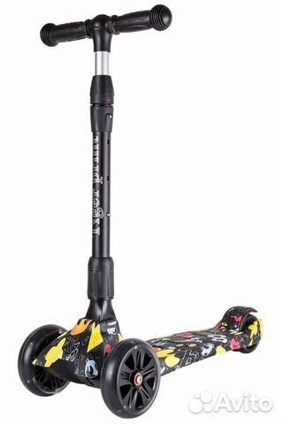 Самокат TechTeam Tiger Print Letters (3-х колесны