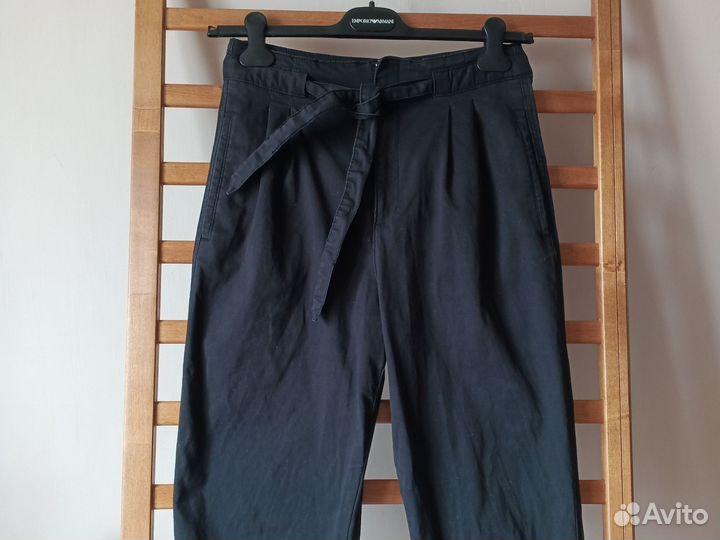 Mango брюки плотный хлопок высокие S / M