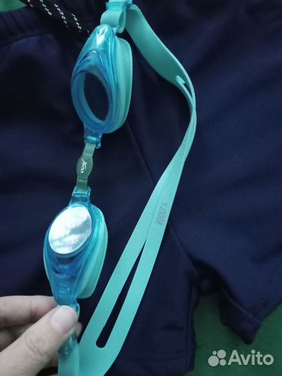 Очки для плавания+шапочка тканевая+шорты купальные