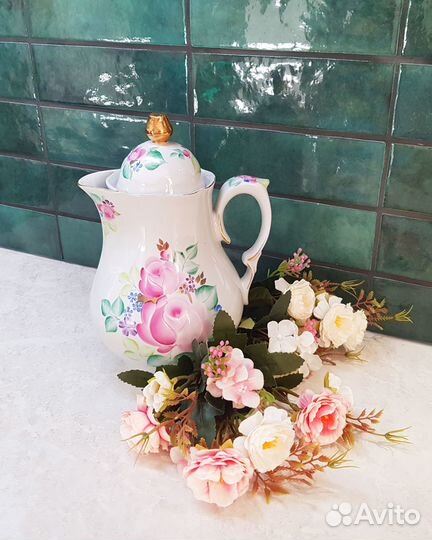 Кувшин чайник СССР фарфор Сысерть