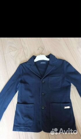 Хлопковый пиджак на мальчика 4-6 лет