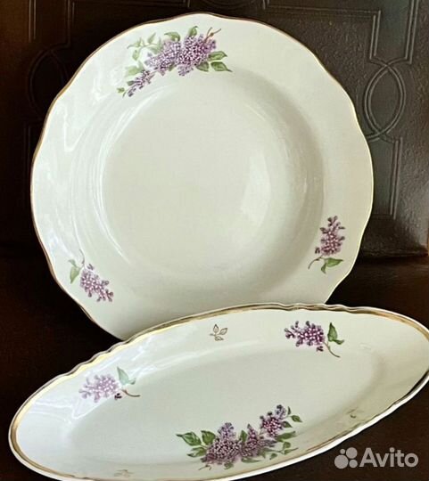 Тарелки суповые Сирень Дулево