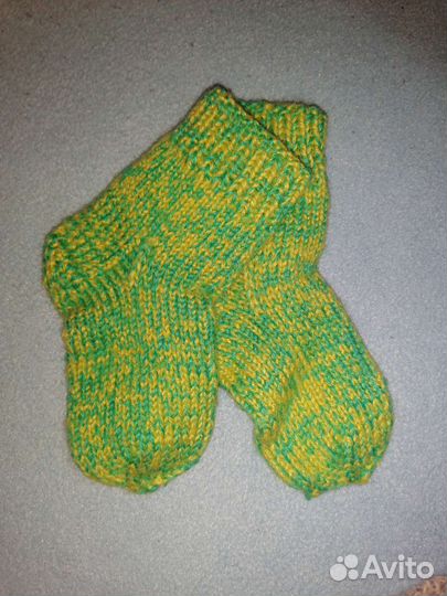 Теплые шерстяные носочки