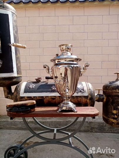 Самовар на дровах старинный