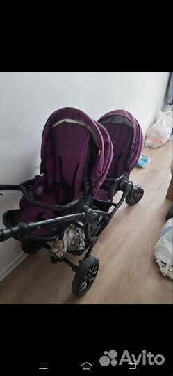 Прогулочная коляска для двойни бу