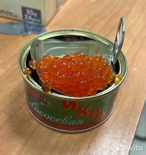 Красная икра кета