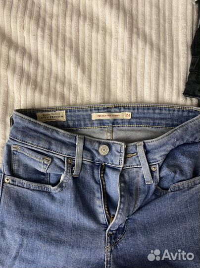 Джинсы levis 721 high rise skinny